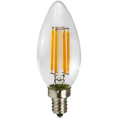 Intense C35 E12 Base White LED 4W 120V 30K Filament Bulbs IN2563153